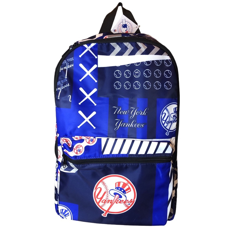 MLB NY Yankees Full Size Backpack Padded Interior, Exterior Zip Pocket NWT